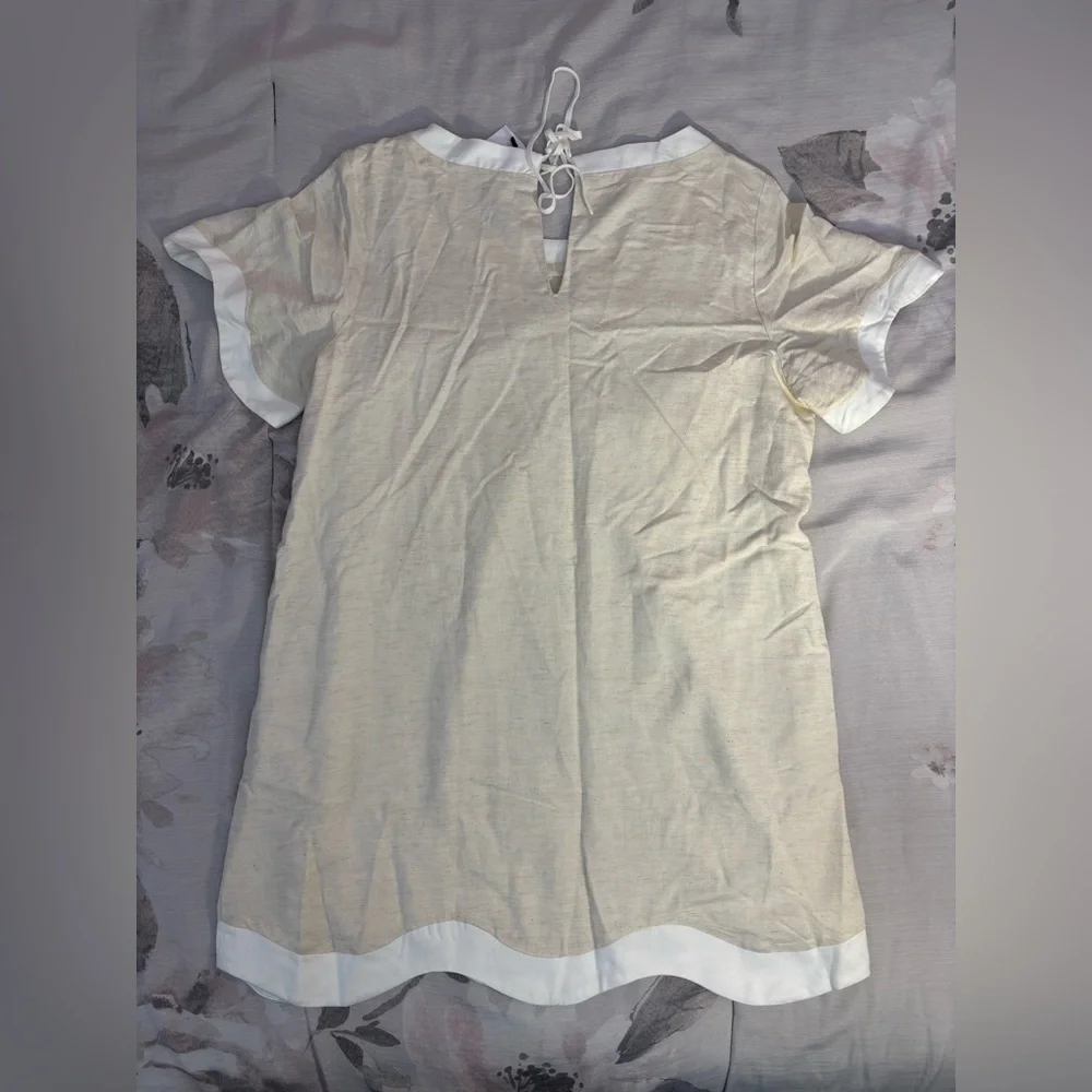 Sugarlips Gizelle Scallop Shift Mini Dress Sz XL In Natural NWT | Mini Dress - - Picture 11 of 11